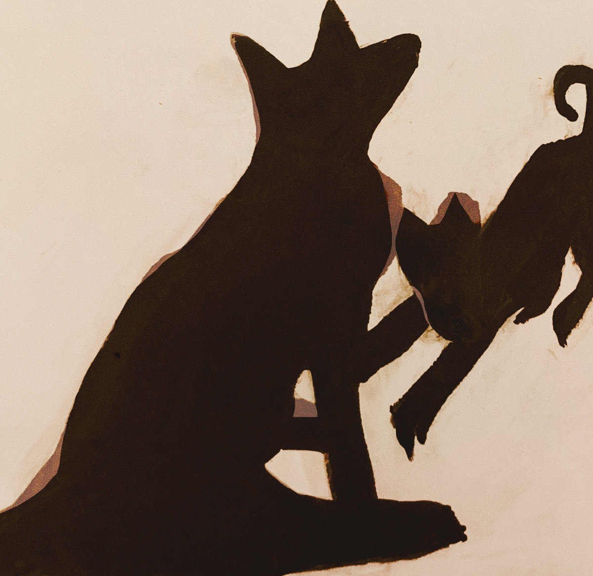 2 Dogs Playing 1994 Layers