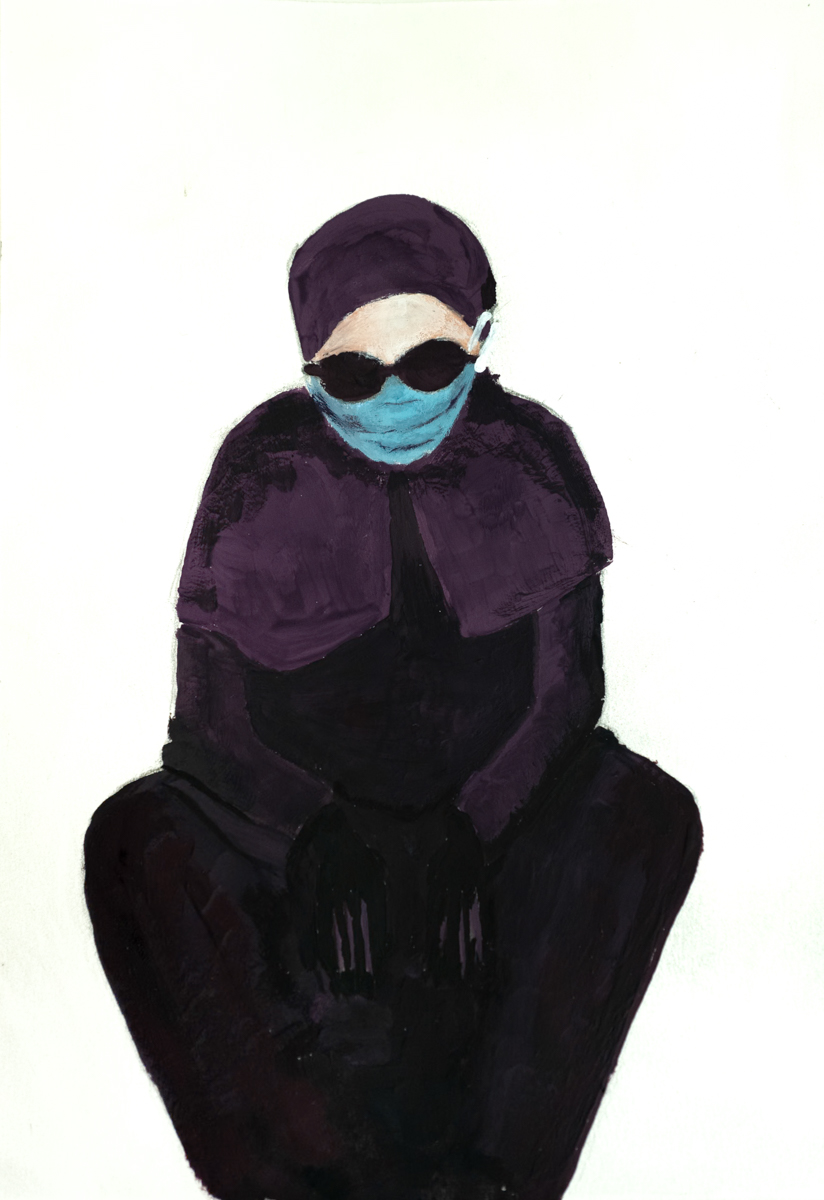 Veiled lady with a mask – L1050681-2